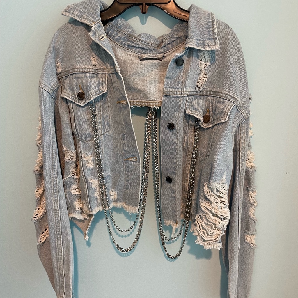 Carmar Lf Denim Chain Detail Jacket